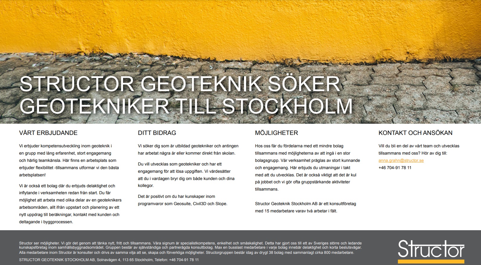 STRUCTOR GEOTEKNIK